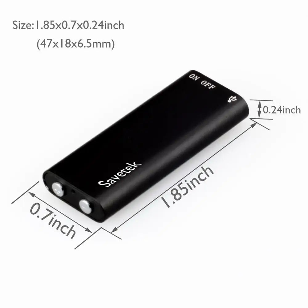 Mini grabadora activada por voz para captura de audio portátil