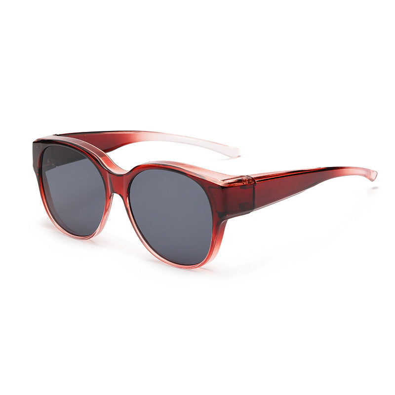 Opzetbril Gepolariseerde Zonnebril con UV400 Bescherming y Cat-Eye Design para Brillendragers