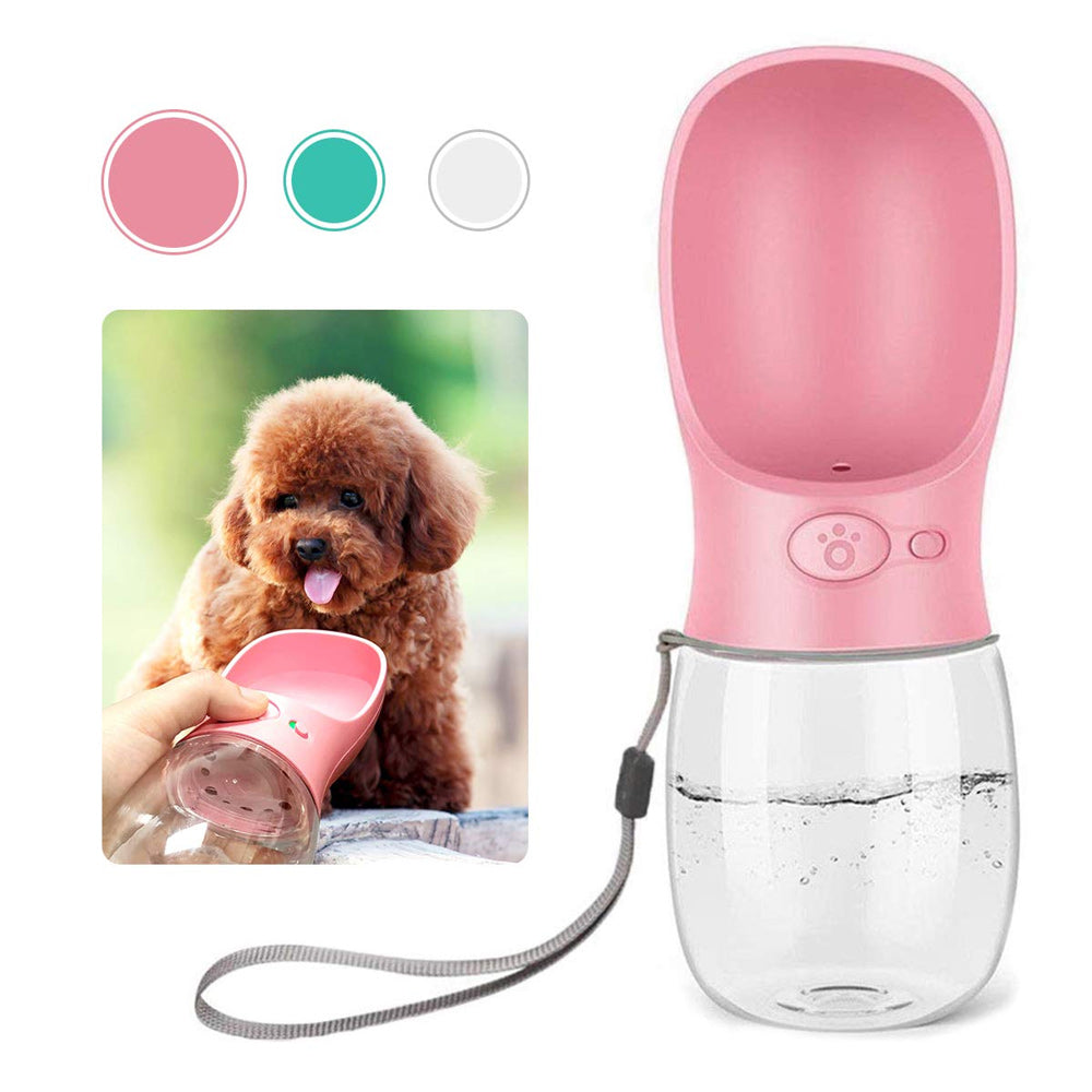 Botella de agua portátil para mascotas para exteriores
