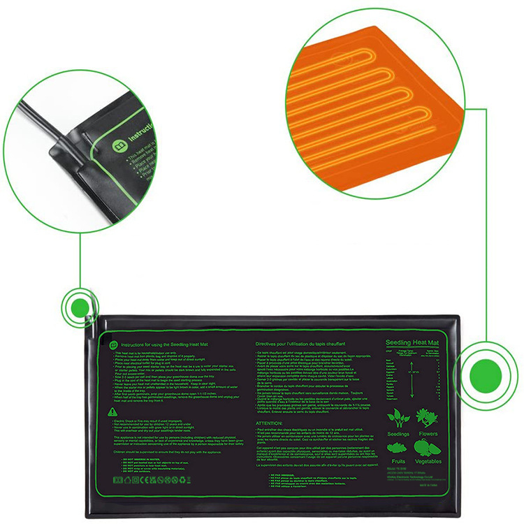 Manta térmica para plántulas: control de temperatura para una germinación y crecimiento más rápidos.
