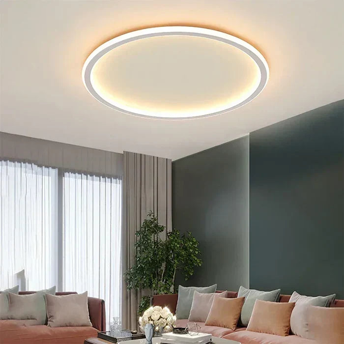 Lámpara de techo redonda de diseño escandinavo, dorada, negra y blanca, 20-50 cm, LED, regulable, de metal y cristal, para salón, dormitorio y comedor