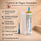 Gel en jeringa contra cucarachas para uso en interiores