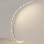 Lámpara de pie LED moderna con arco | Diseño minimalista con controles inteligentes