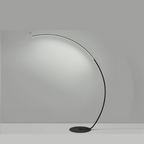 Lámpara de pie LED moderna con arco | Diseño minimalista con controles inteligentes