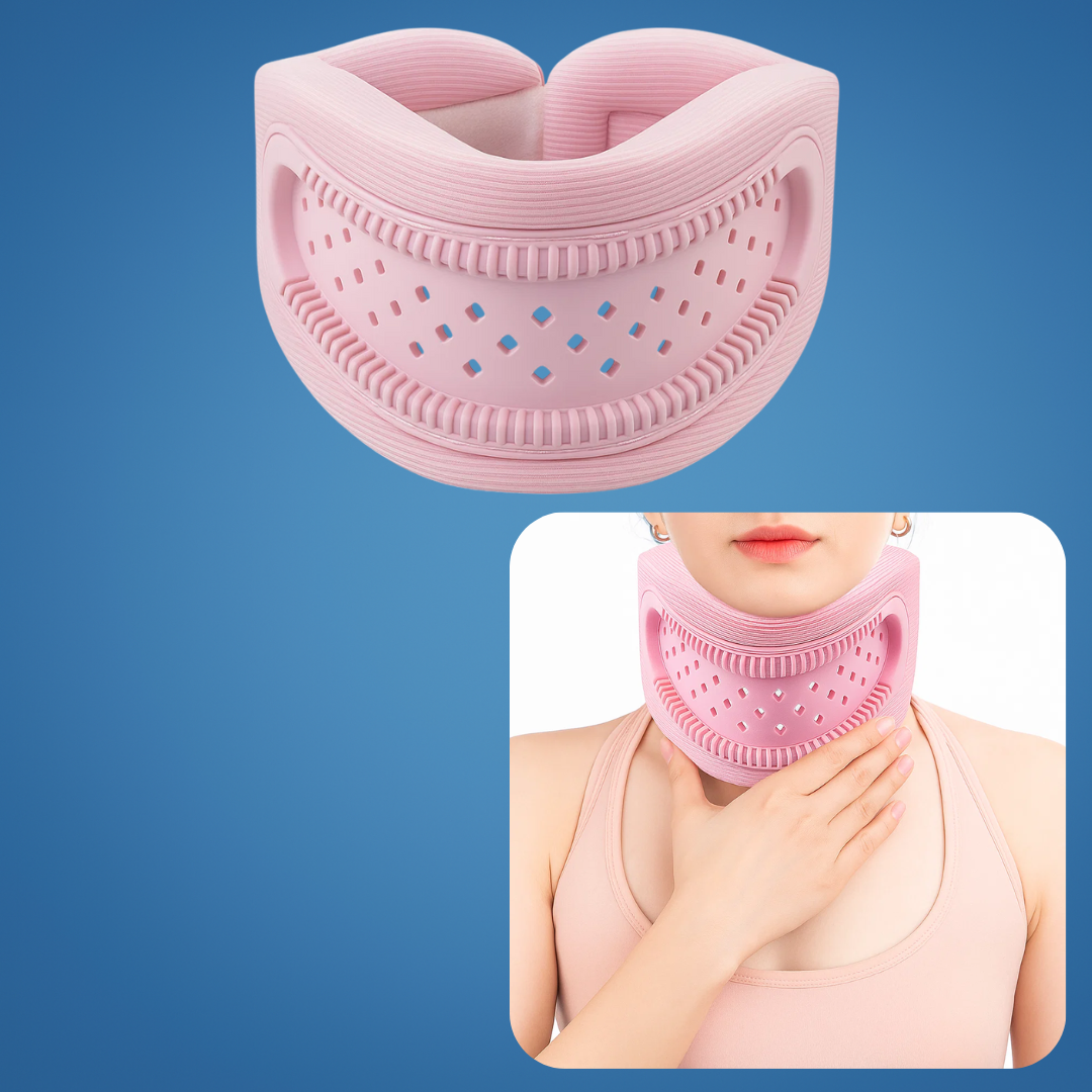 Soporte cervical ligero – Diseño transpirable con acolchado de espuma – Alivio del dolor para la oficina y el sueño