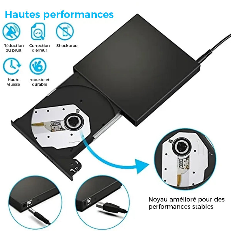 Reproductor externo de CD/DVD