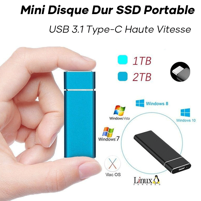 Disco duro SSD externo ultrarrápido
