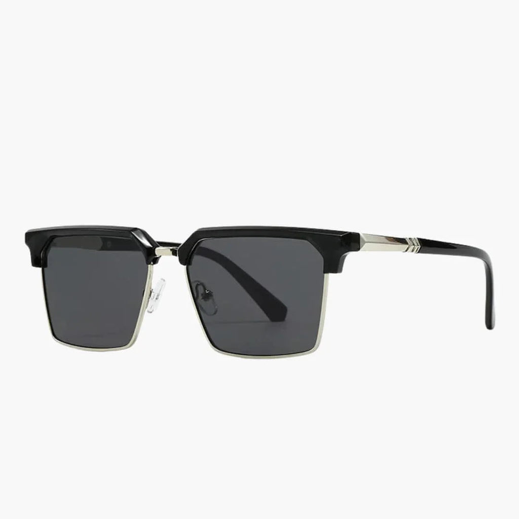 Gafas de sol para hombre con montura cuadrada y protección UV400