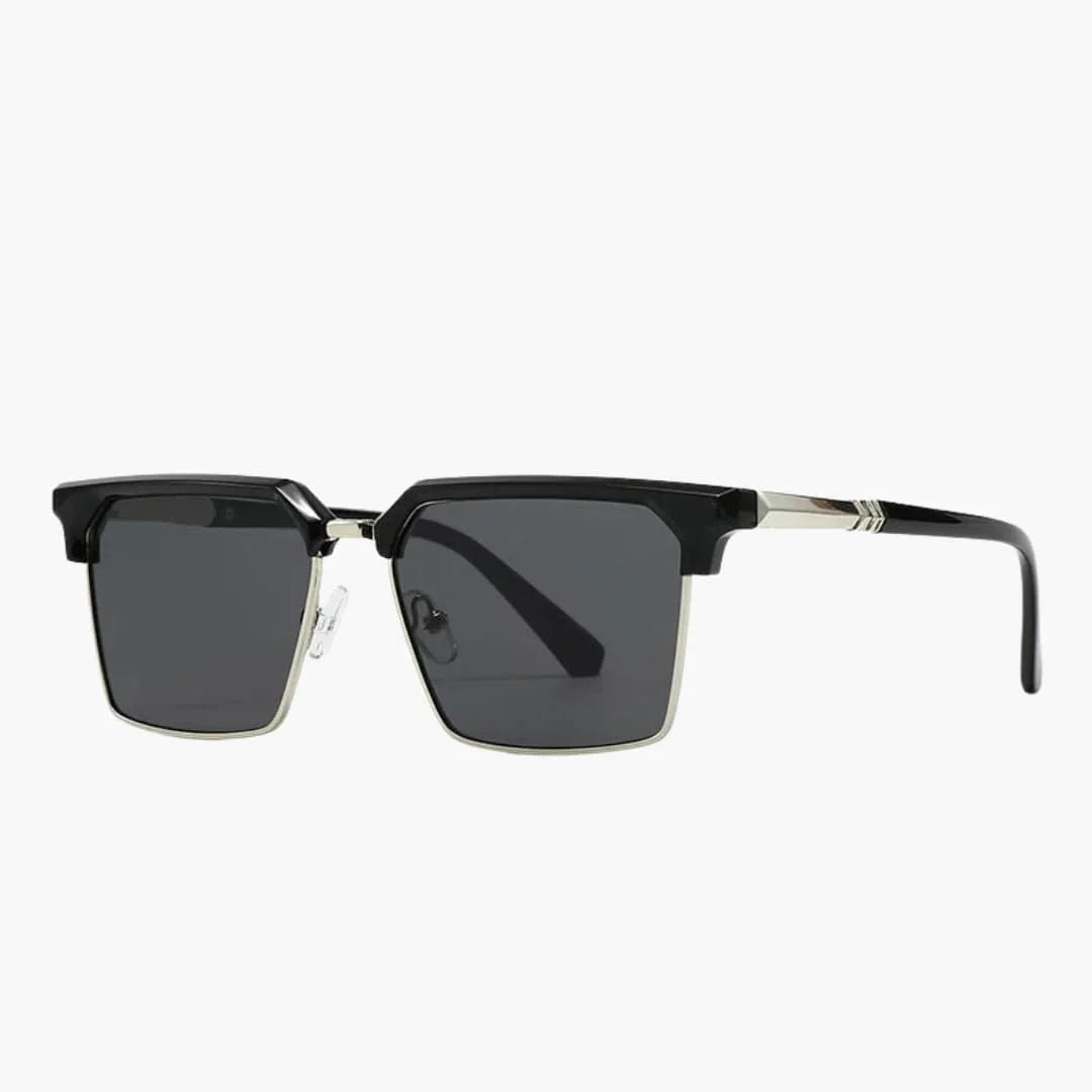 Gafas de sol para hombre con montura cuadrada y protección UV400