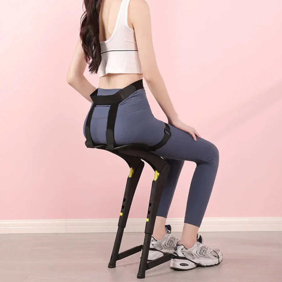Silla plegable portátil con exoesqueleto portátil para actividades deportivas