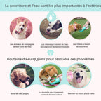 Botella de agua portátil para mascotas para exteriores