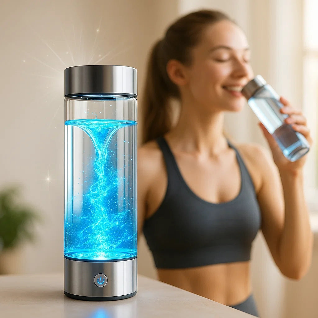 Wasserstoff-Wasserflasche | Cargador USB, dispositivos energizantes y perfecto para dieta, hidratación y bienestar.