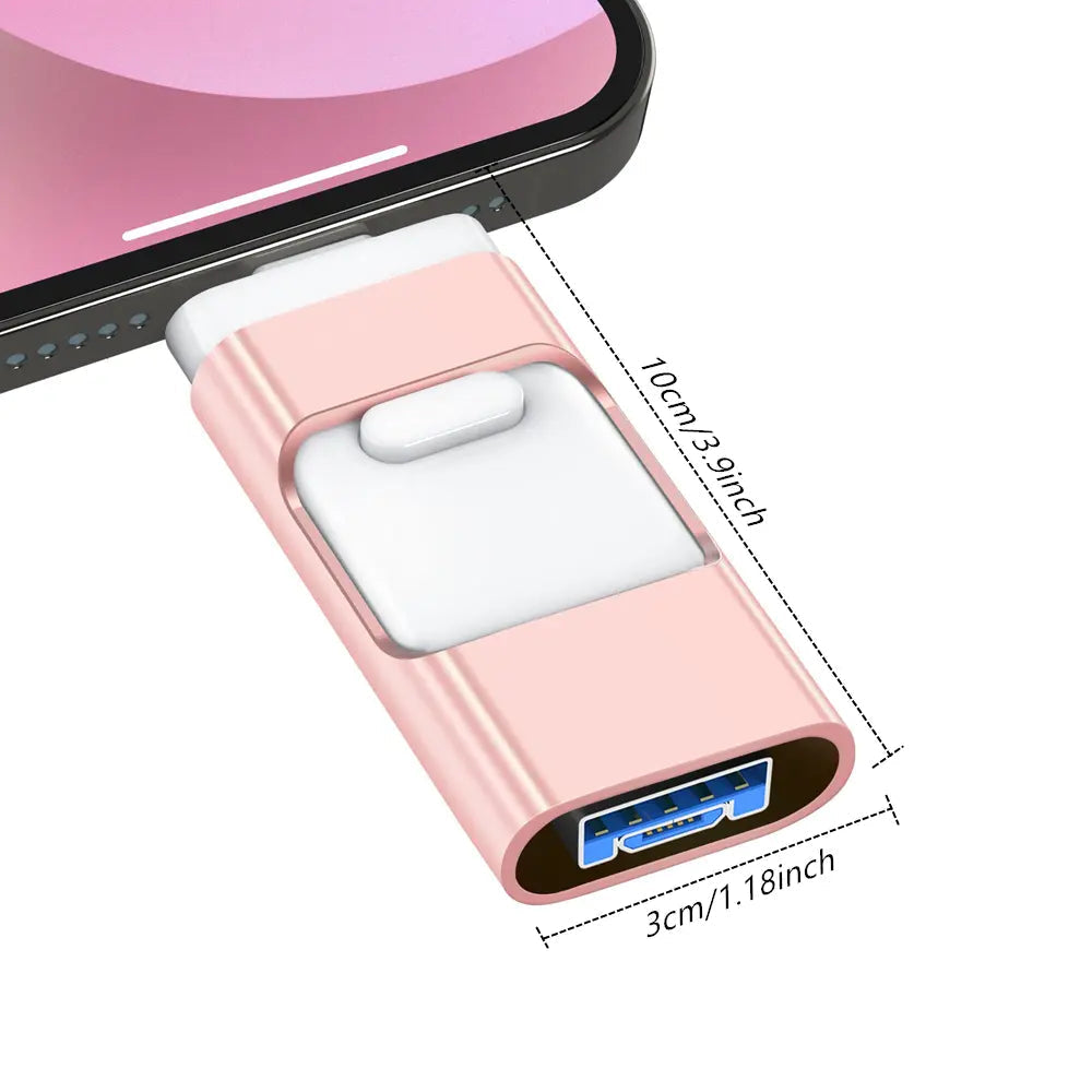 Memoria USB 4 en 1: más espacio de almacenamiento, sin pérdida de recuerdos