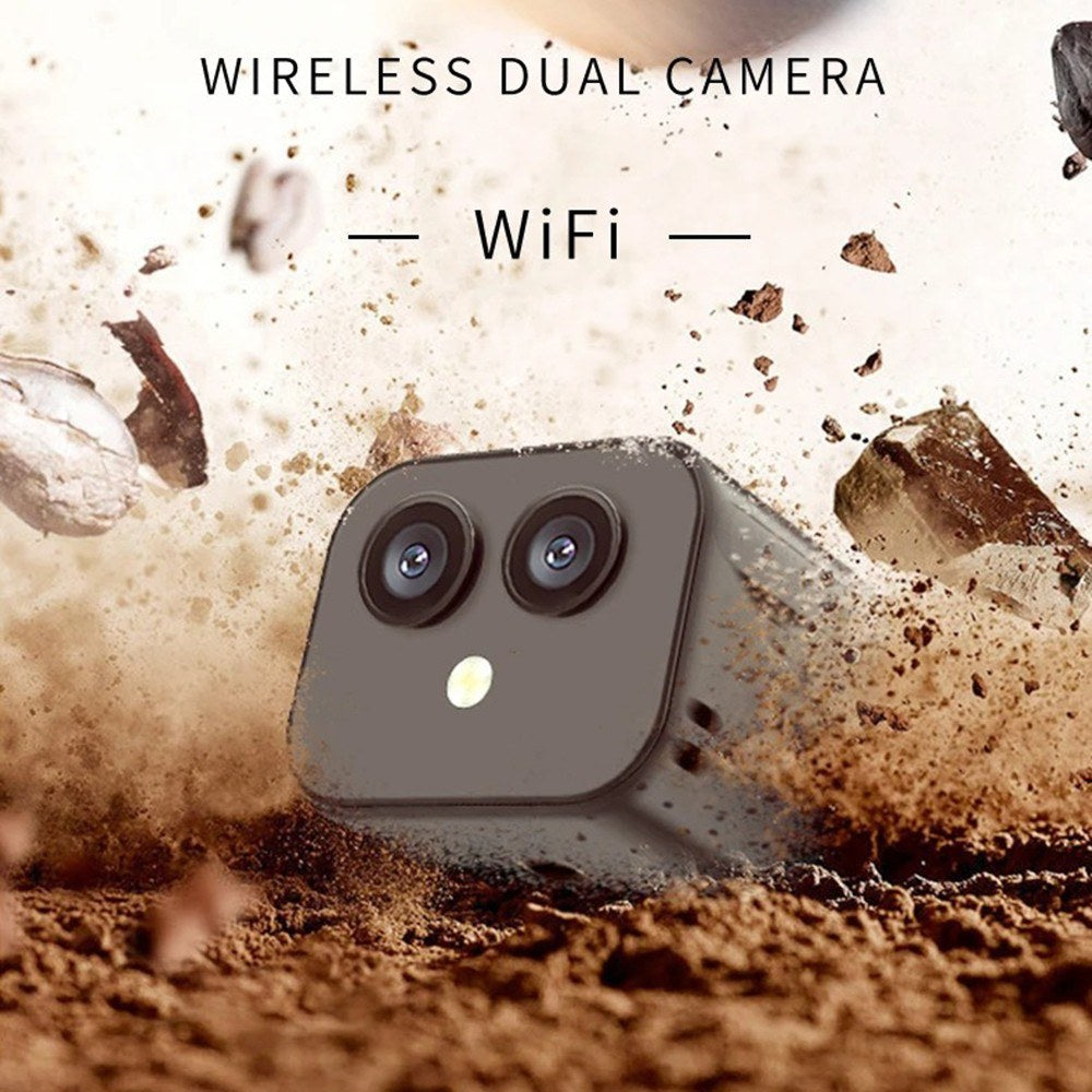 Cámara de vigilancia inalámbrica 4K con cámara de vídeo de 170° e intercomunicador