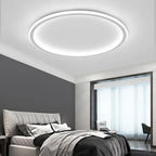 Lámpara de techo redonda de diseño escandinavo, dorada, negra y blanca, 20-50 cm, LED, regulable, de metal y cristal, para salón, dormitorio y comedor