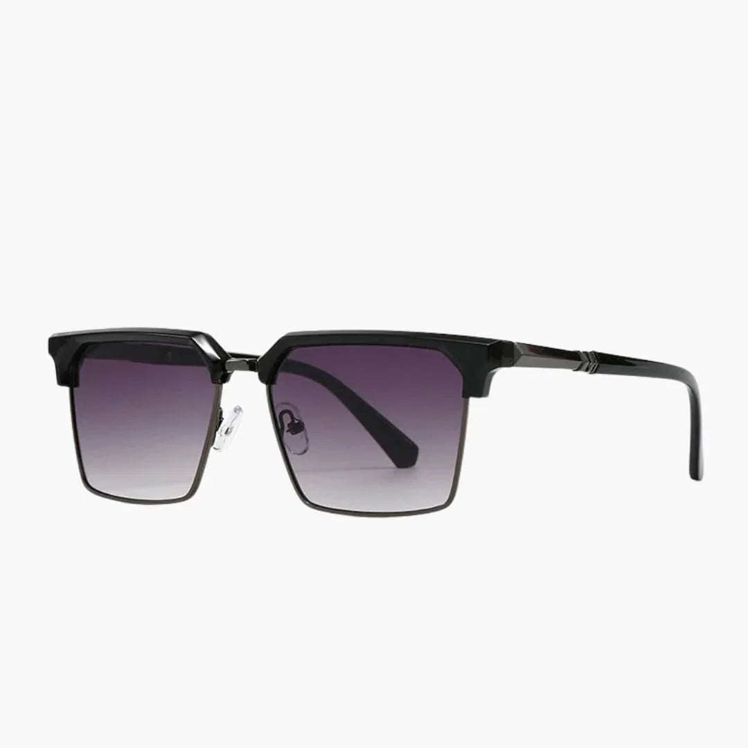 Gafas de sol para hombre con montura cuadrada y protección UV400