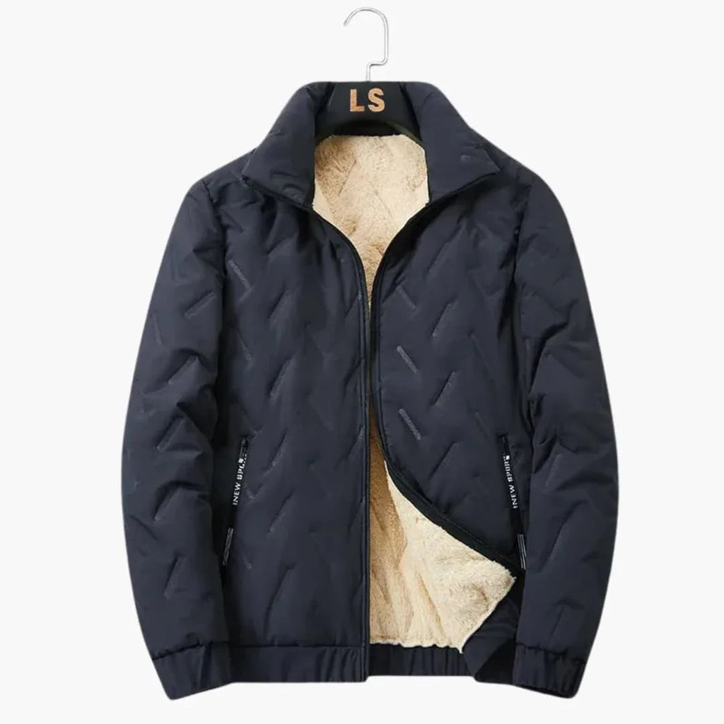 Chaqueta de esquí para hombre con cremallera e interior forrado