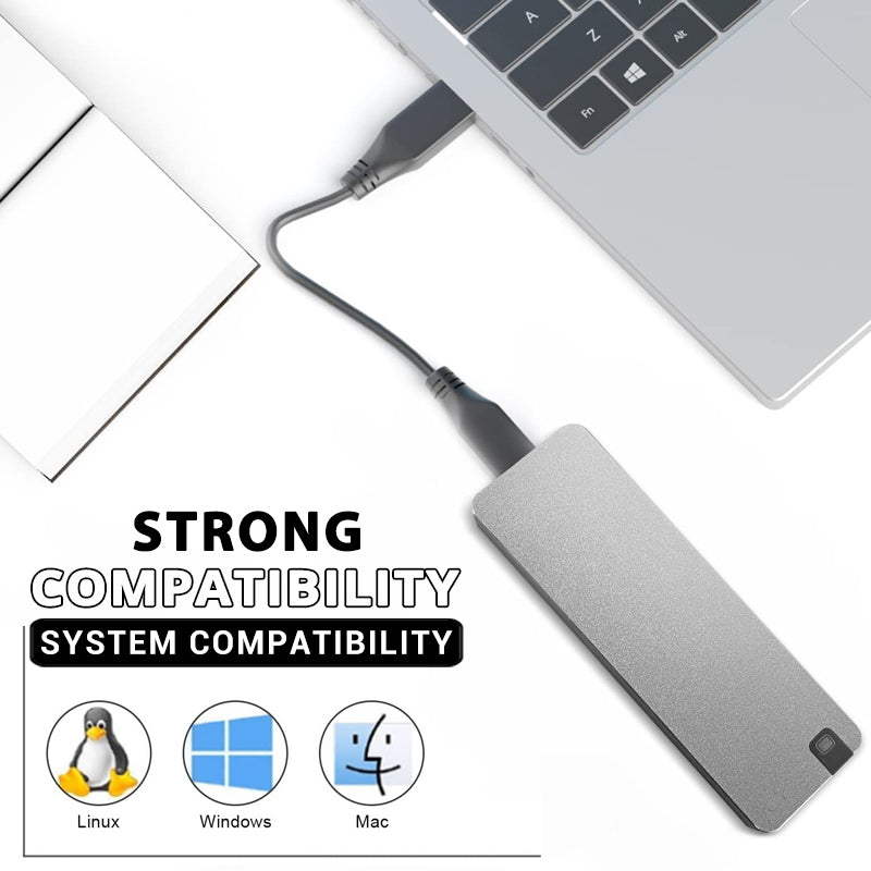 SSD externo Schijf Draagbaar met Aluminium Behuizing Grijs Rood Blauw 1TB 2TB 4TB 8TB Snelle USB 3.2 Gegevensopslag Veilige Data Backup Zakformaat