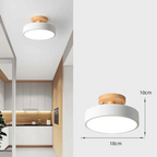 Lámpara de techo de tres LED