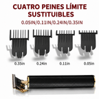 Cortapelos profesional sin cable con cuchilla en T para barba