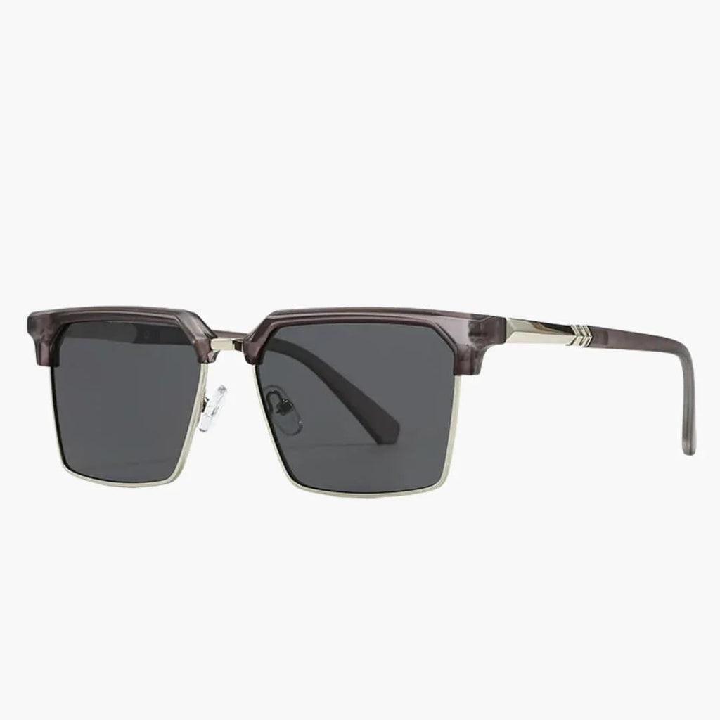 Gafas de sol para hombre con montura cuadrada y protección UV400
