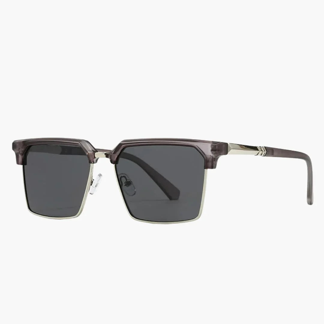 Gafas de sol para hombre con montura cuadrada y protección UV400