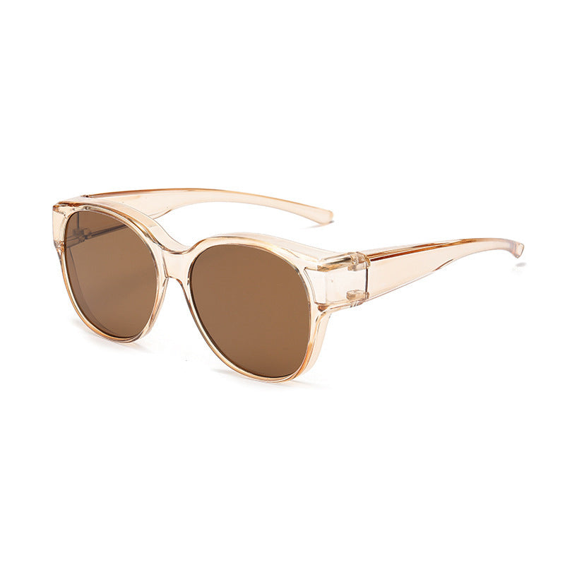 Opzetbril Gepolariseerde Zonnebril con UV400 Bescherming y Cat-Eye Design para Brillendragers