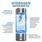 Wasserstoff-Wasserflasche | Tragbares, wiederauffladbares, BPA-free alkalisches Wasser
