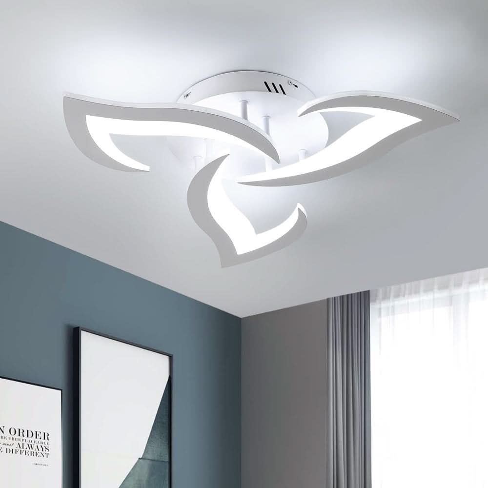 Lámpara de techo LED floral moderna para la decoración del hogar