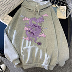Sudadera con capucha cálida para hombre - Estampado de dragón, poliéster, estilo casual