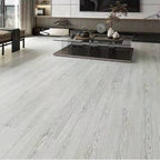 Suelo laminado de madera maciza natural E0 de 49" x 8" de ancho, con sistema de clic y resistente al agua.