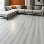 Suelo laminado de madera maciza natural E0 de 49" x 8" de ancho, con sistema de clic y resistente al agua.