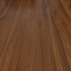 Suelo laminado de madera maciza natural E0 de 49" x 8" de ancho, con sistema de clic y resistente al agua.