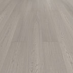 Suelo laminado de madera maciza natural E0 de 49" x 8" de ancho, con sistema de clic y resistente al agua.