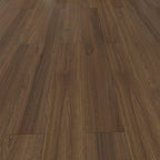 Suelo laminado de madera maciza natural E0 de 49" x 8" de ancho, con sistema de clic y resistente al agua.