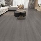 Suelo laminado de madera maciza natural E0 de 49" x 8" de ancho, con sistema de clic y resistente al agua.