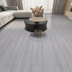 Suelo laminado de madera maciza natural E0 de 49" x 8" de ancho, con sistema de clic y resistente al agua.