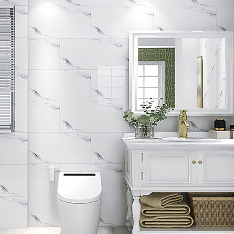 Papel pintado de estilo contemporáneo, panel único para baño con forma rectangular