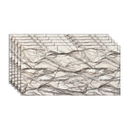 Papel pintado de estilo contemporáneo, panel único para baño con forma rectangular