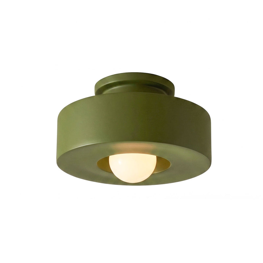 Plafondlamp Simon met Gestapelde Cilindervormen Hars Beschikbaar in Rood Groen Zwart E26 E27 Accesorio Ø30×15cm Diseño minimalista Geometrisch