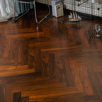 Suelo laminado de madera retro resistente a la decoloración con sistema de clic