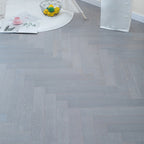 Suelo laminado de madera retro resistente a la decoloración con sistema de clic