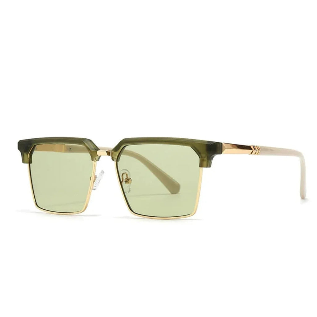 Gafas de sol para hombre con montura cuadrada y protección UV400