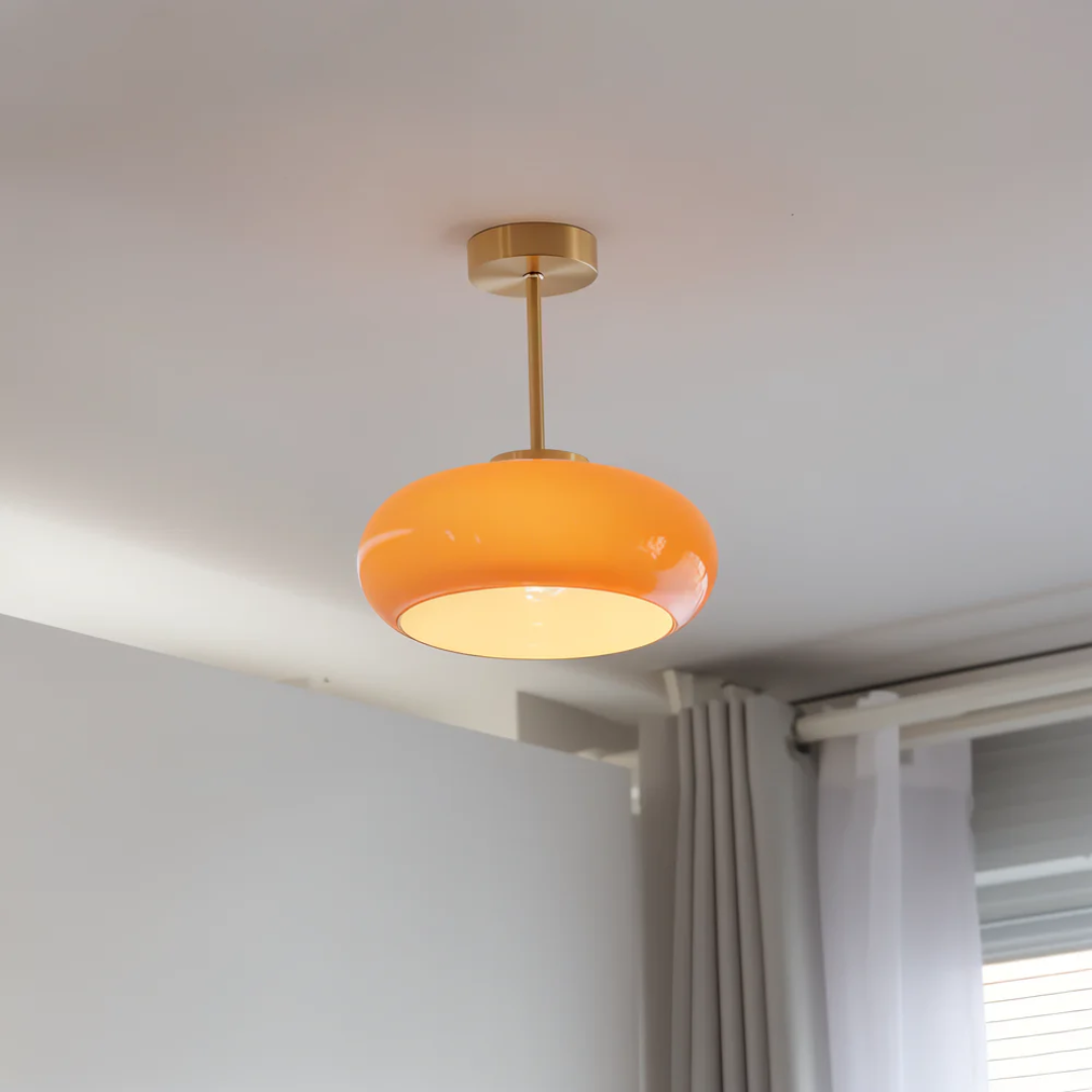 Plafondlamp Glas Vintage Rond 28cm LED 12W Moderno Minimalista