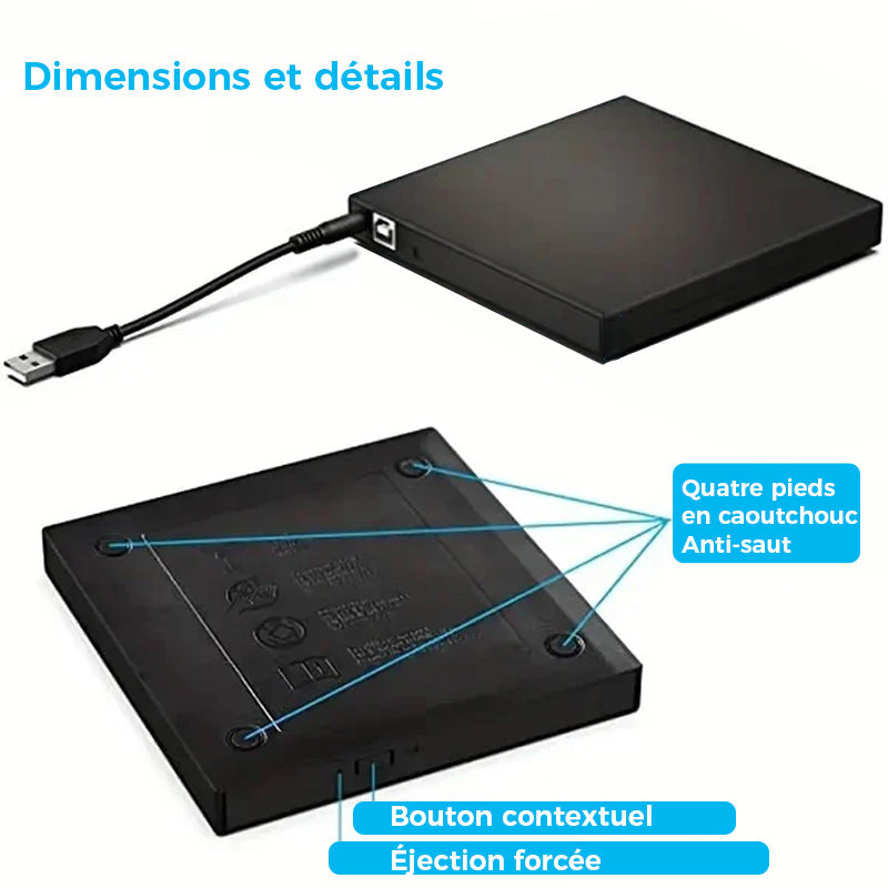 Reproductor externo de CD/DVD