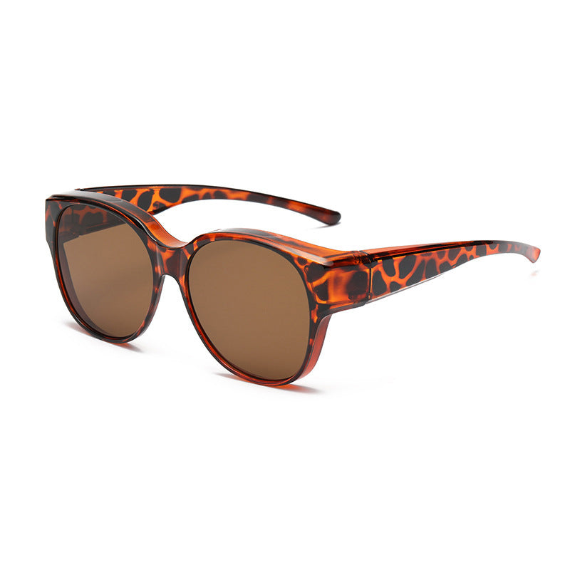Opzetbril Gepolariseerde Zonnebril con UV400 Bescherming y Cat-Eye Design para Brillendragers