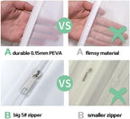 Bolsa para guardar vestidos de novia – Bolsa para ropa a prueba de polvo de tamaño completo con bolsillos para accesorios