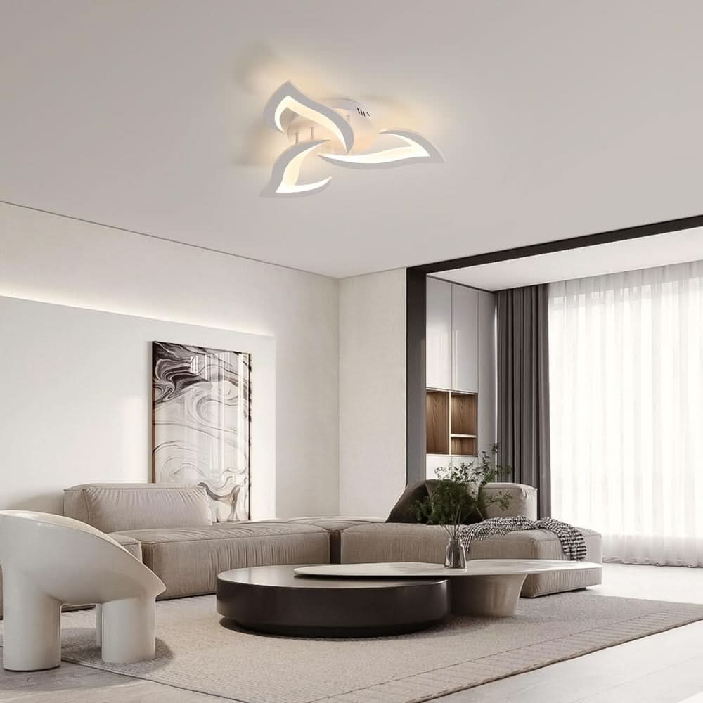 Lámpara de techo LED floral moderna para la decoración del hogar