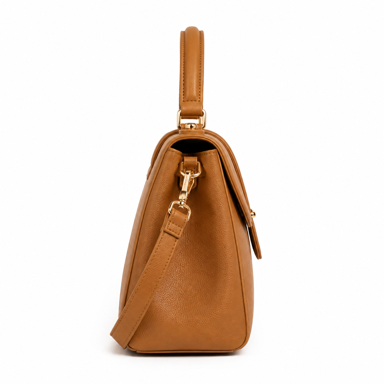 Correa ajustable del bolso de mano marrón
