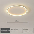 Lámpara de techo redonda de diseño escandinavo, dorada, negra y blanca, 20-50 cm, LED, regulable, de metal y cristal, para salón, dormitorio y comedor